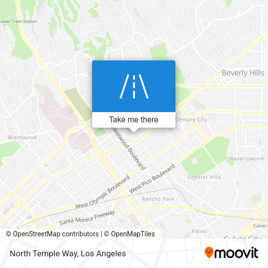 North Temple Way map