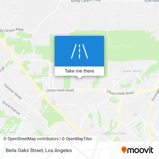 Mapa de Bella Oaks Street