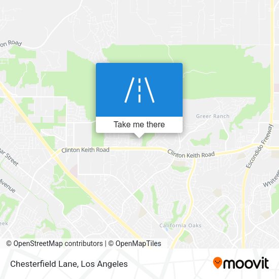 Chesterfield Lane map