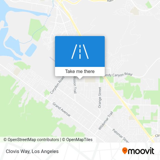 Mapa de Clovis Way
