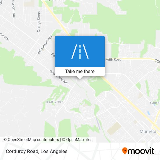 Mapa de Corduroy Road