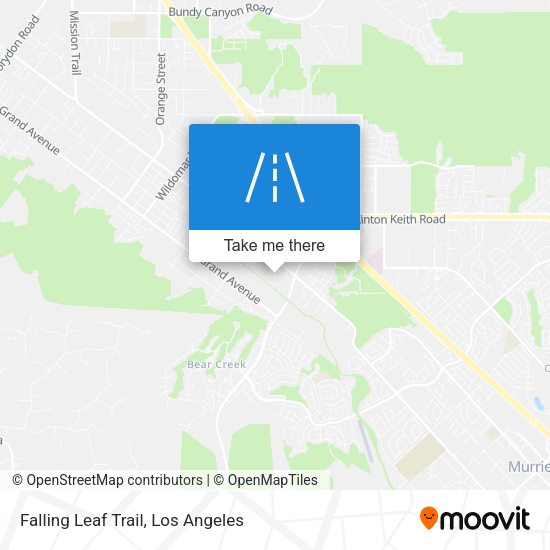 Falling Leaf Trail map