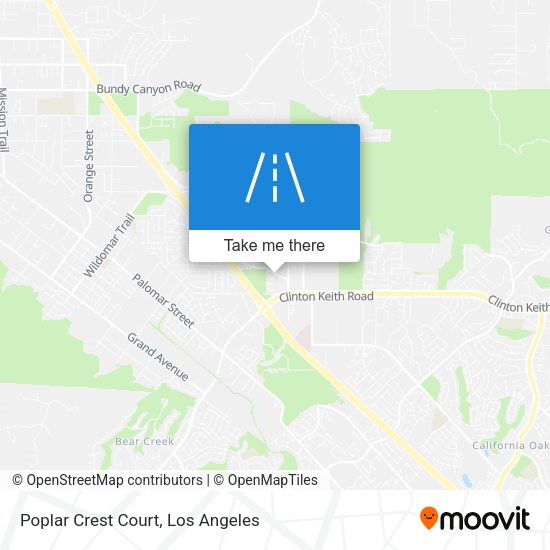 Poplar Crest Court map