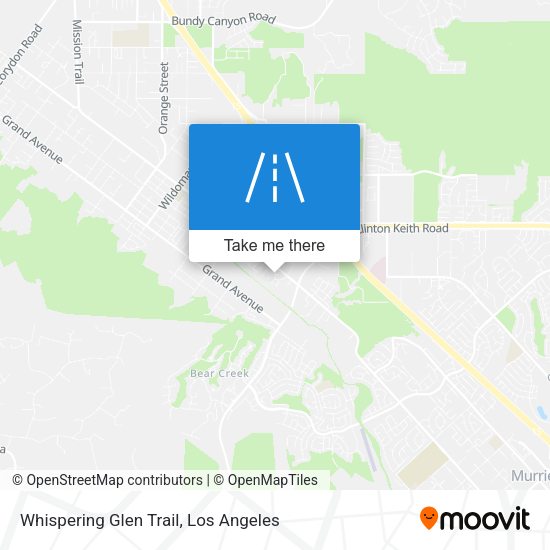 Whispering Glen Trail map