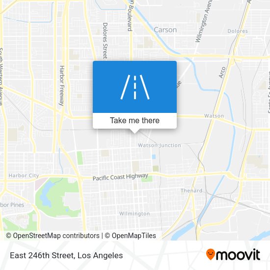 East 246th Street map
