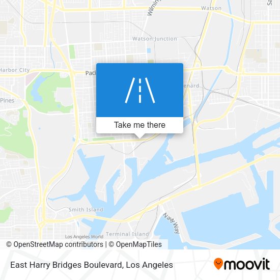 Mapa de East Harry Bridges Boulevard