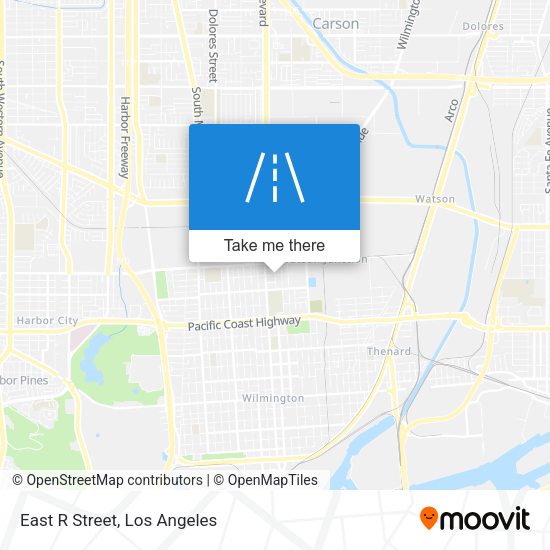 Mapa de East R Street