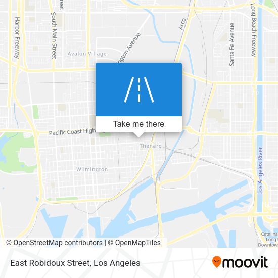 East Robidoux Street map