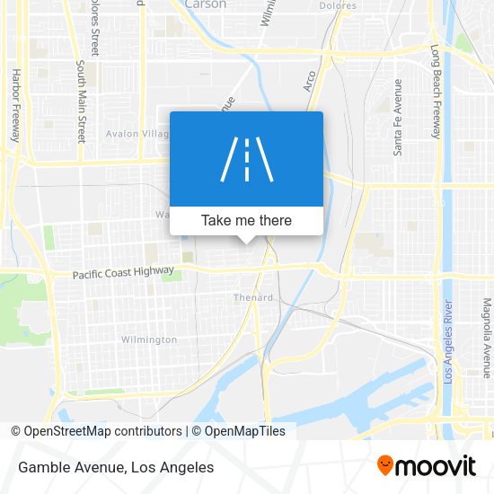 Mapa de Gamble Avenue