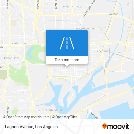 Lagoon Avenue map