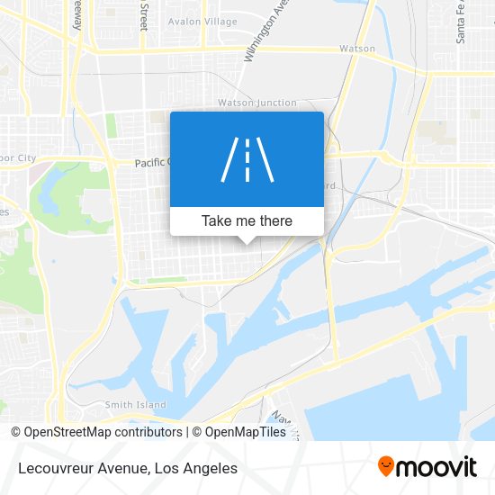 Lecouvreur Avenue map