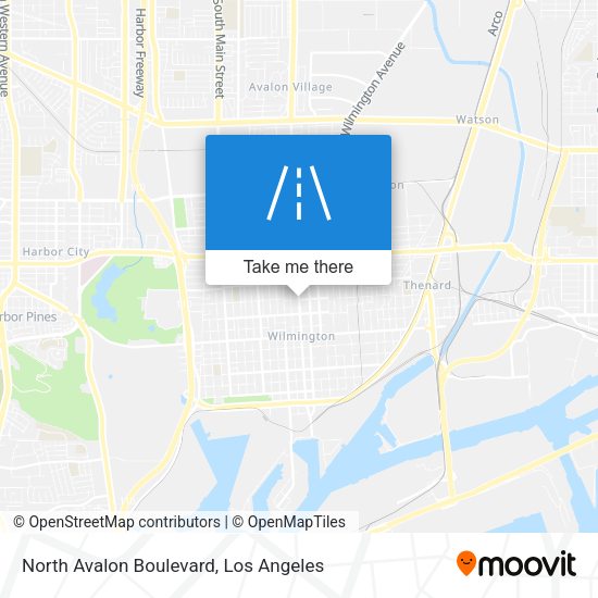Mapa de North Avalon Boulevard
