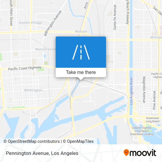 Pennington Avenue map