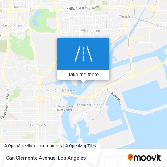 San Clemente Avenue map