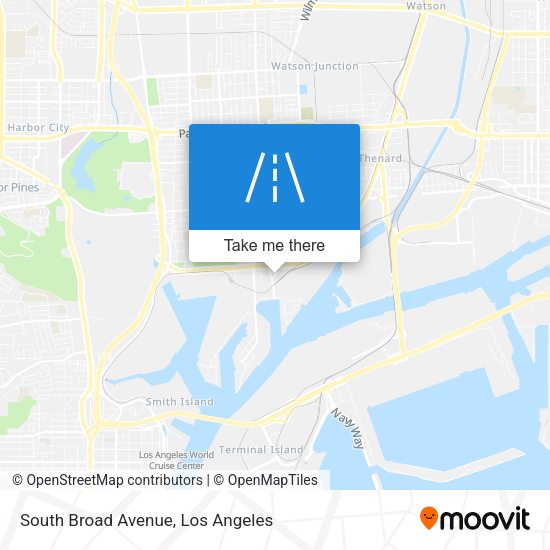 South Broad Avenue map