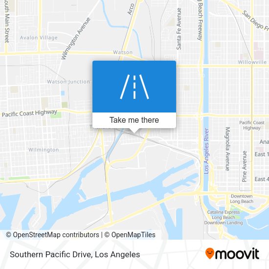Mapa de Southern Pacific Drive