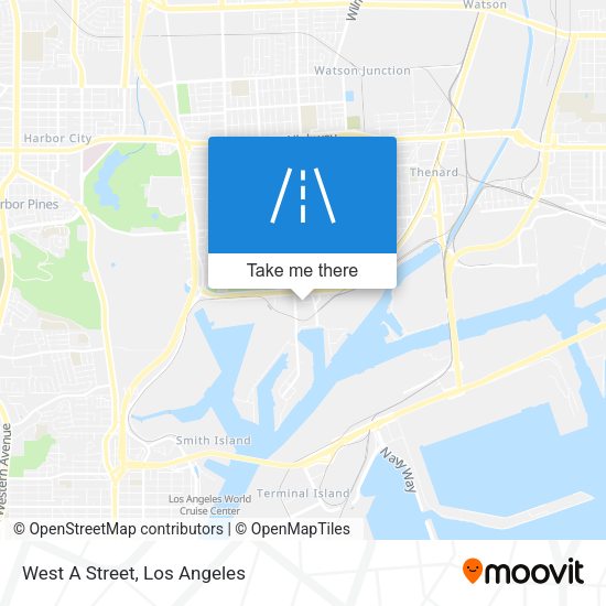 Mapa de West A Street