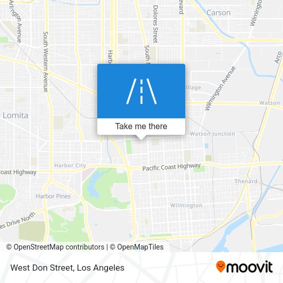 West Don Street map