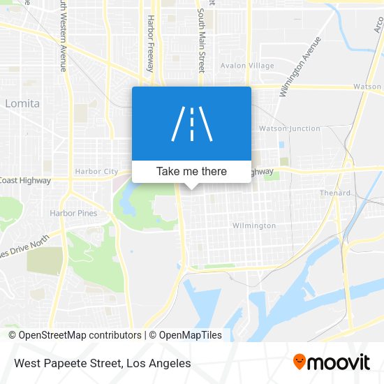 West Papeete Street map