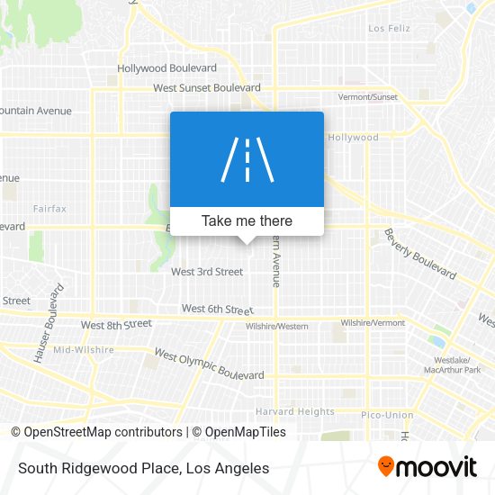 South Ridgewood Place map