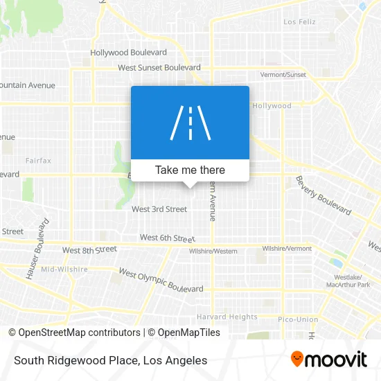 South Ridgewood Place map