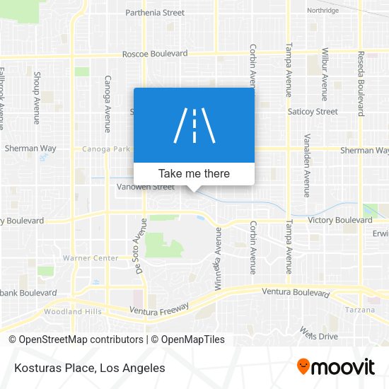 Mapa de Kosturas Place