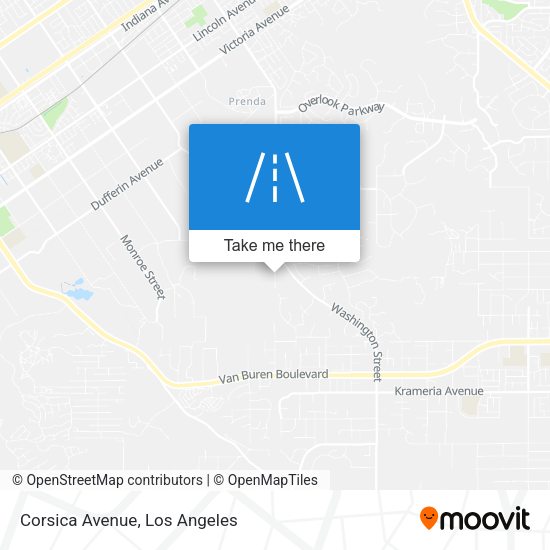 Corsica Avenue map