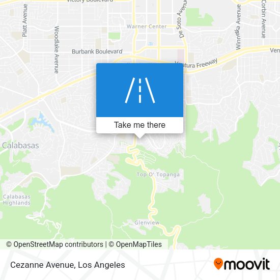 Cezanne Avenue map
