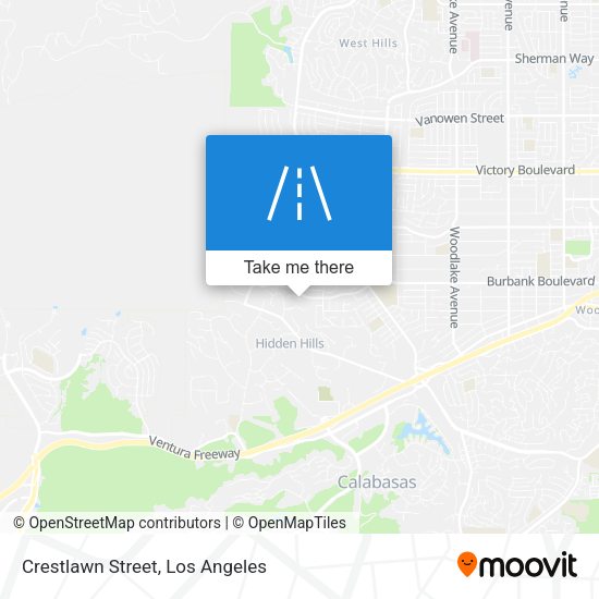 Crestlawn Street map