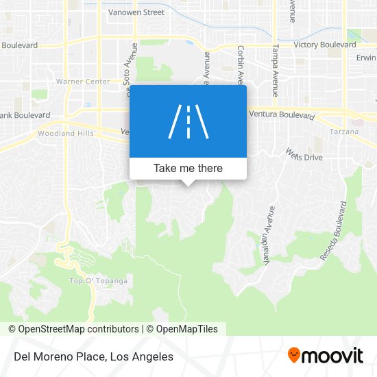 Del Moreno Place map