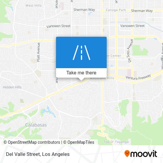 Del Valle Street map