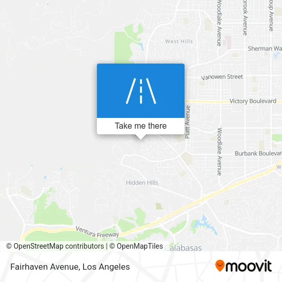 Fairhaven Avenue map