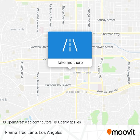 Flame Tree Lane map