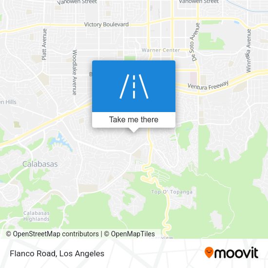 Mapa de Flanco Road