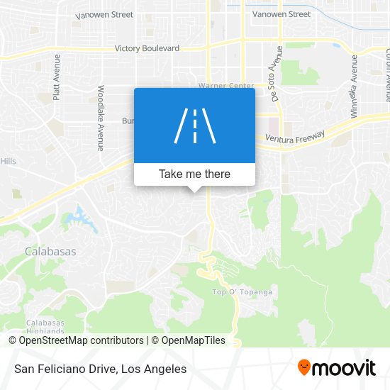 San Feliciano Drive map