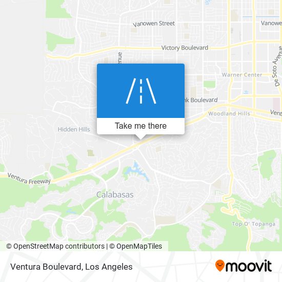 Mapa de Ventura Boulevard