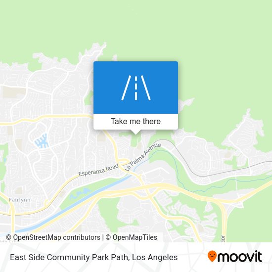 East Side Community Park Path map