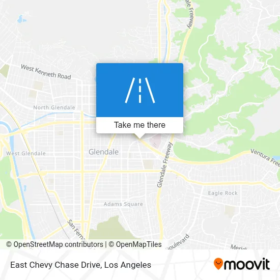 East Chevy Chase Drive map
