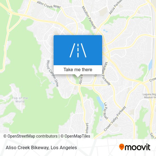 Aliso Creek Bikeway map