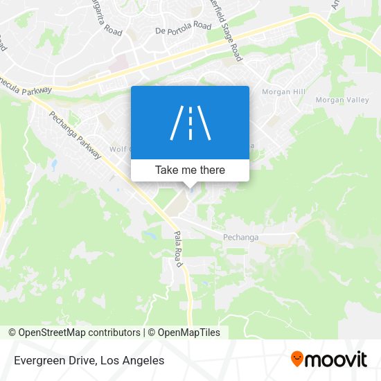Evergreen Drive map