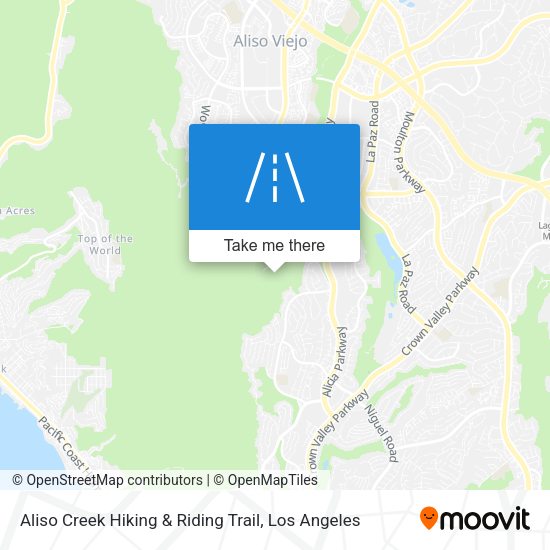 Aliso Creek Hiking & Riding Trail map