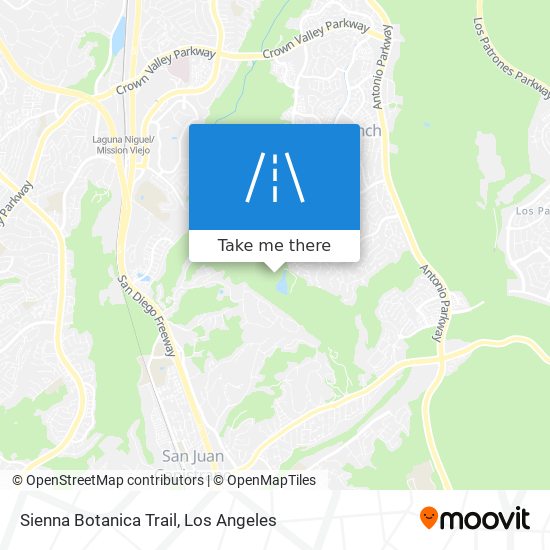 Sienna Botanica Trail map