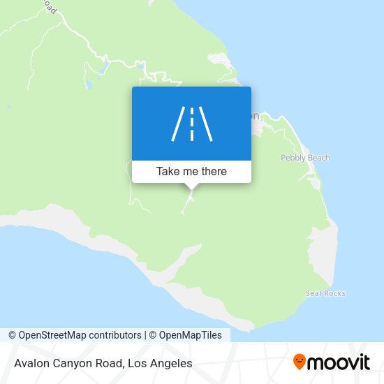 Avalon Canyon Road map
