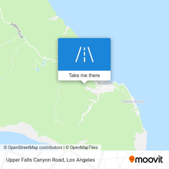 Mapa de Upper Falls Canyon Road