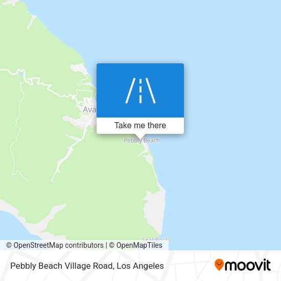 Pebbly Beach Village Road map