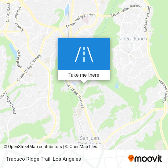 Mapa de Trabuco Ridge Trail