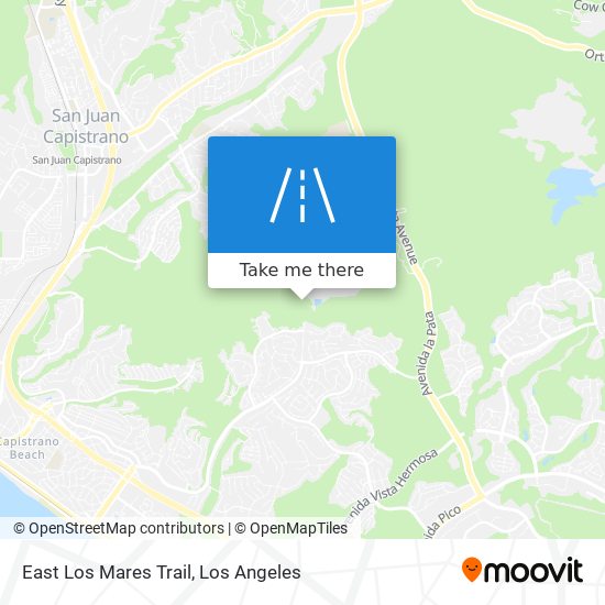 East Los Mares Trail map