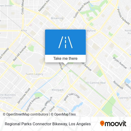 Mapa de Regional Parks Connector Bikeway
