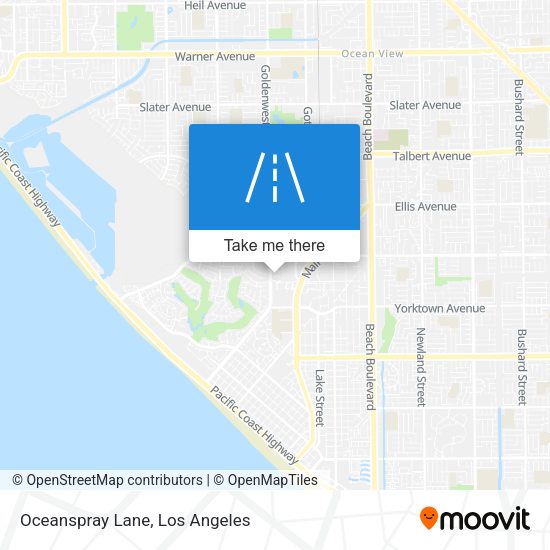 Oceanspray Lane map