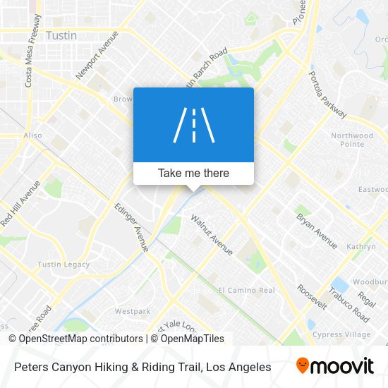 Peters Canyon Hiking & Riding Trail map